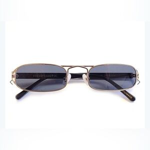 For Art’s Sake Dynasty Slim Black Rectangle Sunglasses